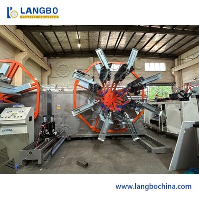 Schnider Elektrik Bileşenleri Otomatik Plastik Boru Sarma Makinesi PE HDPE Oluklu Boru Sarma Aralığı 1600-3200mm