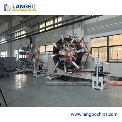 Plastik PE yumuşak boru bobin makinesi yapmak için dalgalanmış hortum boru sargı