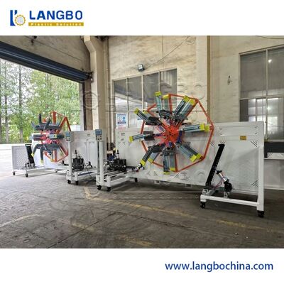 Gelişmiş PE hortum sarmalama sistemi 0.1-10m/min sarmalama hızı HDPE boru sarma makinesi İşlenmiş borular için