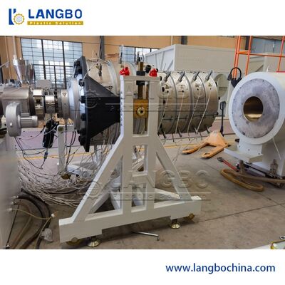 Plastik PVC Su Tahliye Borusu Ekstrüderi Oluklu Boru Ekstrüzyon Makinesi