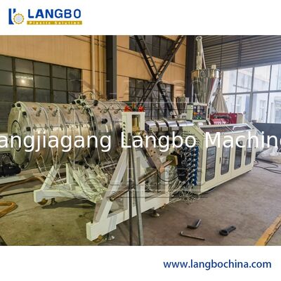 Plastik PVC Su Tahliye Borusu Ekstrüderi Oluklu Boru Ekstrüzyon Makinesi