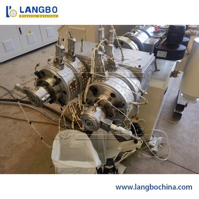 630mm Plastik Ekstrüder Makinesi Çift Vidalı PVC Boru İçin