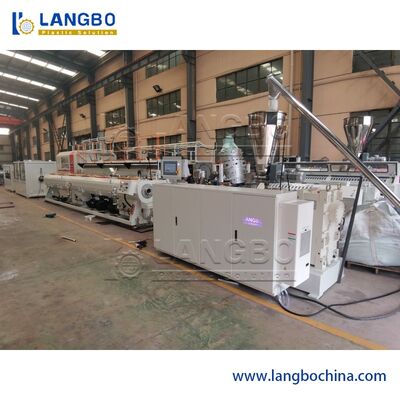 Yüksek Hızlı PVC Boru Ekstrüder Makinesi Su Tedarik Boru Çift vida ve Fıçı Tasarımı