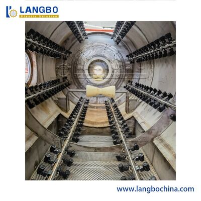 Yüksek Hızlı PVC Boru Ekstrüder Makinesi Su Tedarik Boru Çift vida ve Fıçı Tasarımı