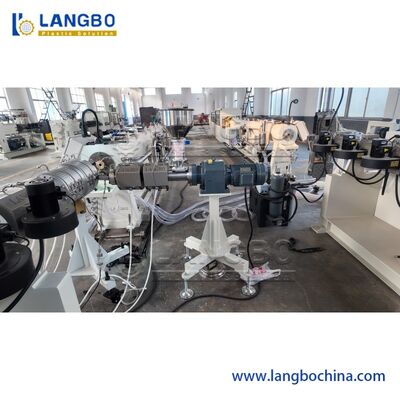 75-315mm Çift Tek Çok Katmanlı PE Boru Ekstrüzyon Hattı / HDPE Boru Yapma Makinesi / Plastik Boru Üretim Hattı