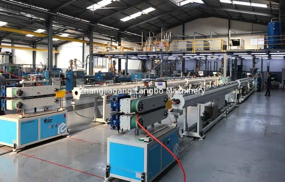 110mm PE Boru Üretim Ekstrüzyon Hattı PLC Tek Vidalı