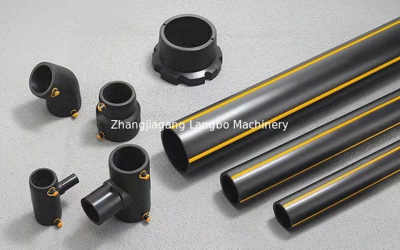 Tam otomatik HDPE su boru yapma makinesi Tarım için İrişim boru İçme suyu dağıtım boru