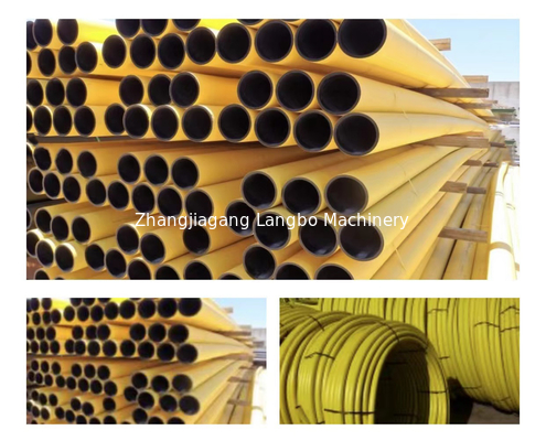 HDPE Gaz PE Boru Ekstrüzyon Üretim Hattı 65mm Tam Otomatik