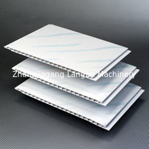 Yangına Dayanıklı PVC Profil Ekstrüzyon Hattı 55KW WPC Duvar Paneli Üretim Hattı